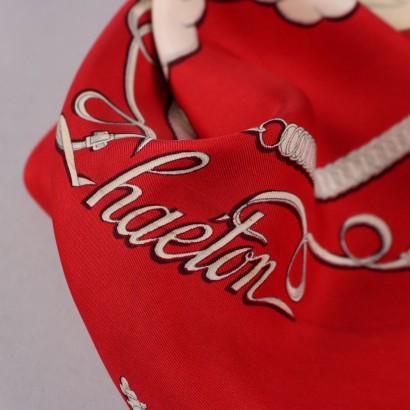Foulard Hermes Phaeton Vintage Rosso