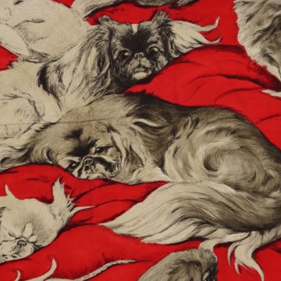Hermes Foulard Vintage Pechinois Rosso