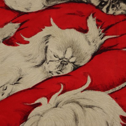 Hermes Foulard Vintage Pechinois Rosso