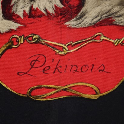 Hermes Foulard Vintage Pechinois Rosso
