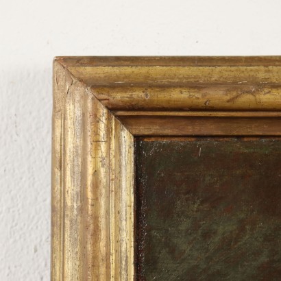 Dipinto di Paesaggio con Donne alla Fo,Paesaggio con donne alla fonte