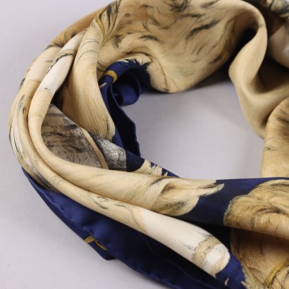 Hermes Foulard Vintage Pechinois Blu