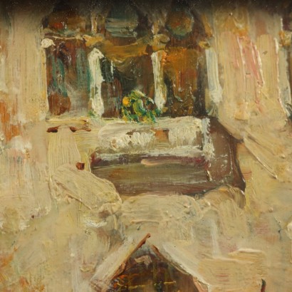 Dipinto di Eugenio Bonivento,Scorcio settecentesco di Venezia,Eugenio Bonivento,Eugenio Bonivento,Eugenio Bonivento