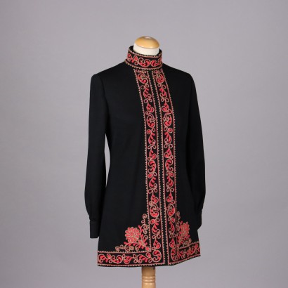 Maglia Lunga Vintage con Ricami