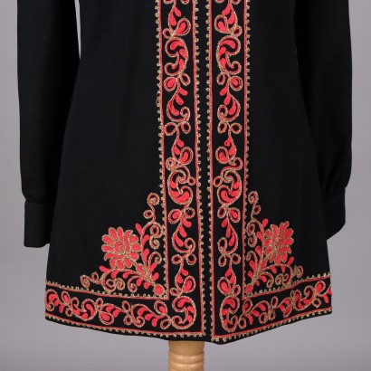 Maglia Lunga Vintage con Ricami