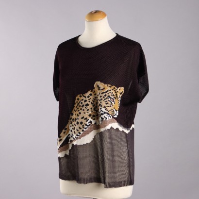 Krizia Maglia Vintage con Tigre