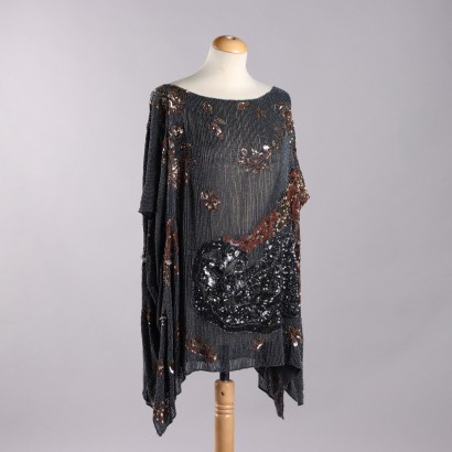 Krizia Poncho Vintage con Tigre e Pantera