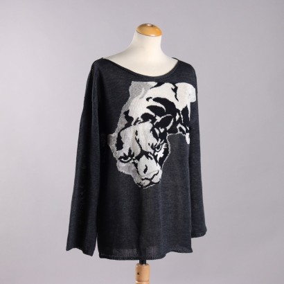 Krizia Maglia Vintage con Pantera