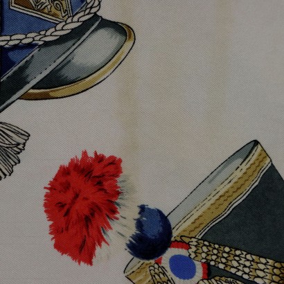 Hermes Vintage Foulard Militaire Chapeaux