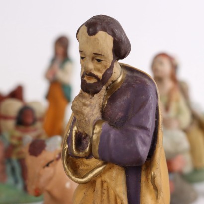 Plaster nativity scene