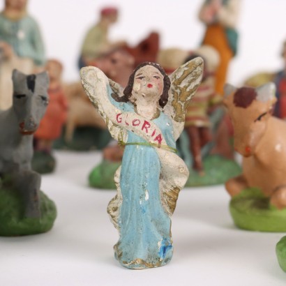 Plaster nativity scene
