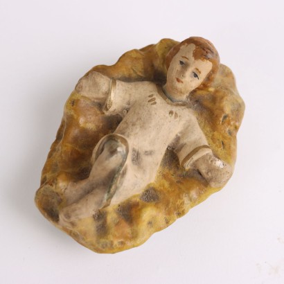 Plaster nativity scene
