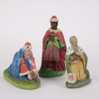 Plaster nativity scene