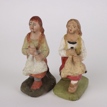 Plaster nativity scene