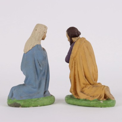 Plaster nativity scene