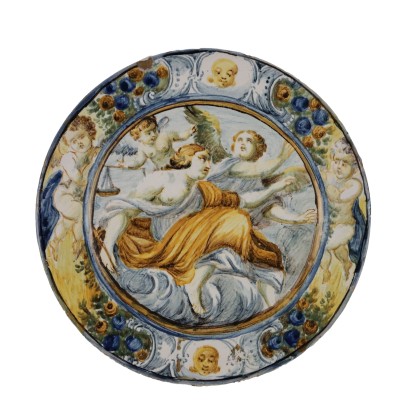 Piatto in Maiolica Castelli