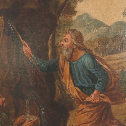 Dipinto Mosè fa scaturire l0apostr,Mosè fa scaturire l'acqua ,Dipinto Mosè fa scaturire l0apostroph