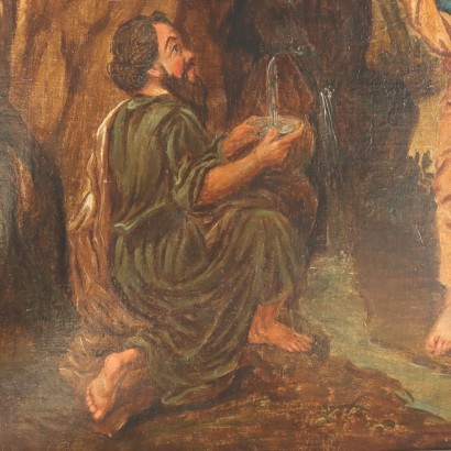 Dipinto Mosè fa scaturire l0apostr,Mosè fa scaturire l'acqua ,Dipinto Mosè fa scaturire l0apostroph