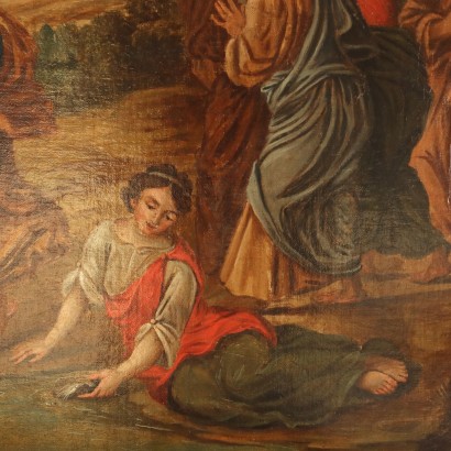 Dipinto Mosè fa scaturire l0apostr,Mosè fa scaturire l'acqua ,Dipinto Mosè fa scaturire l0apostroph