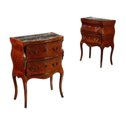 Coppia Comodini in Stile Rococò
