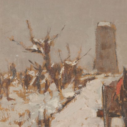 Dipinto di Giovanni Lomi,Dintorni di Livorno sotto la neve,Giovanni Lomi,Giovanni Lomi,Giovanni Lomi,Giovanni Lomi,Giovanni Lomi