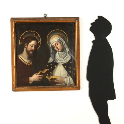 Tableau de Sainte Catherine de Sienne et Jésus%,Peinture de Sainte Catherine de Sienne et Jésus%,Peinture de Sainte Catherine de Sienne et Jésus%,Peinture de Sainte Catherine de Sienne et Jésus%