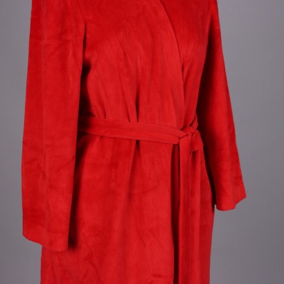 Bata roja vintage de lencería Dior