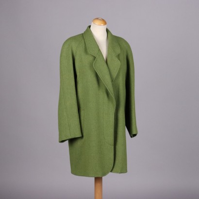 Kenzo Cappotto Verde in Lana