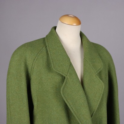Kenzo Cappotto Verde in Lana