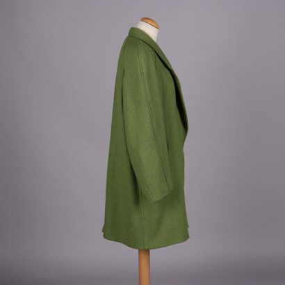 Kenzo Cappotto Verde in Lana