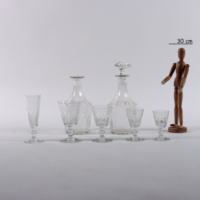 Juego de copas de cristal de