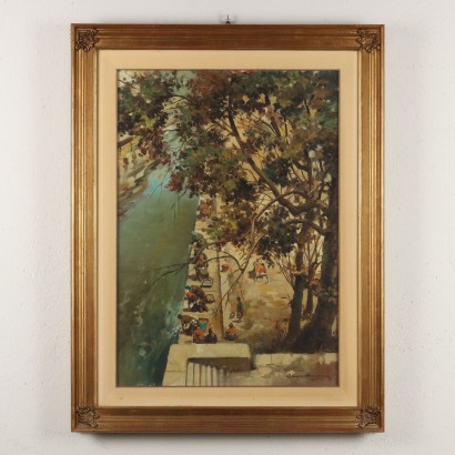 Dipinto di Alvaro Mairani Vicini,Naviglio della Martesana,Alvaro Mairani Vicini,Alvaro Mairani Vicini,Alvaro Mairani Vicini,Alvaro Mairani Vicini