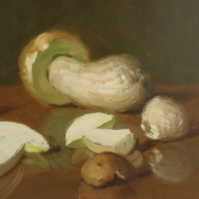 Dipinto di Ernesto Alcide Campestrini,Natura morta con funghi,Ernesto Alcide Campestrini,Ernesto Alcide Campestrini,Ernesto Alcide Campestrini,Ernesto Alcide Campestrini