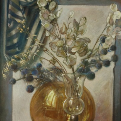 Dipinto di Walter Benoldi,Still life con fiori,Walter Benoldi,Walter Benoldi,Walter Benoldi