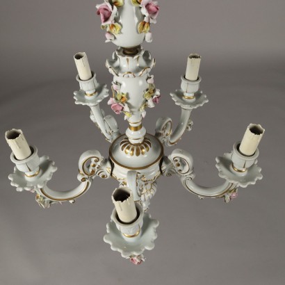 Lampadario in Porcellana Dipinta
