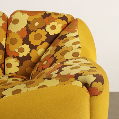Poltrone Vintage Anni 70,Poltrone Blumen di Henning Korch per S