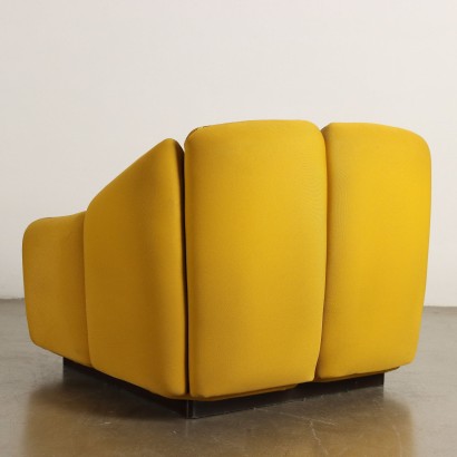 Poltrone Vintage Anni 70,Poltrone Blumen di Henning Korch per S