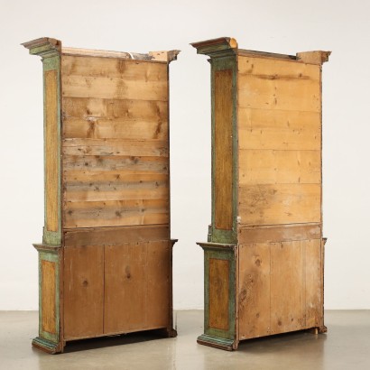 Coppia di Librerie in Legno Laccato