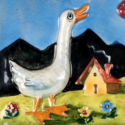 Piastra in Ceramica Attribuibile alla Ma