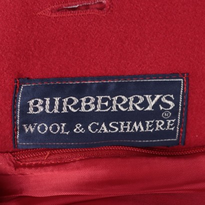Burberrys Cappotto Vintage Rosso