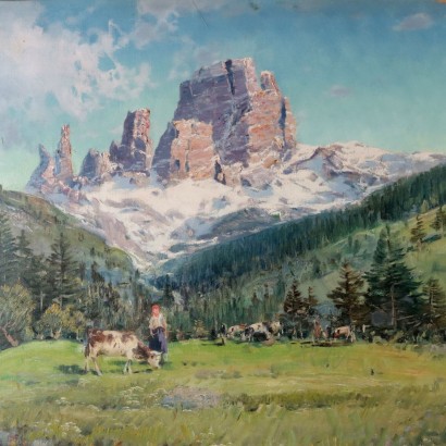 Dipinto di Sergio Innocenti,Scorcio dolomitico,Sergio Innocenti,Sergio Innocenti,Sergio Innocenti,Sergio Innocenti,Sergio Innocenti