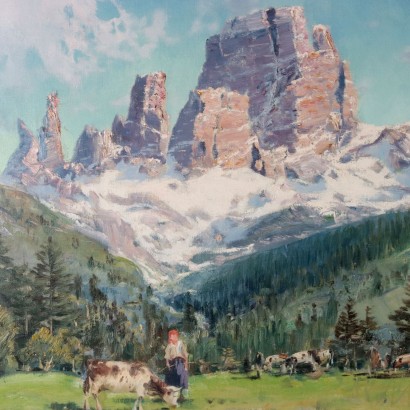 Dipinto di Sergio Innocenti,Scorcio dolomitico,Sergio Innocenti,Sergio Innocenti,Sergio Innocenti,Sergio Innocenti,Sergio Innocenti