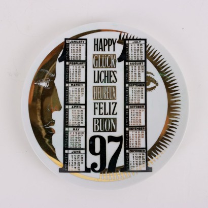 Piatto Piero Fornasetti (1913-1988),Piero Fornasetti,Piero Fornasetti,Piero Fornasetti,Piero Fornasetti,Piero Fornasetti