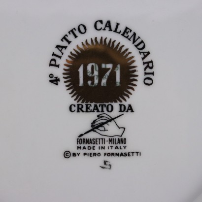 Piatto Piero Fornasetti (1913-1988),Piero Fornasetti,Piero Fornasetti,Piero Fornasetti,Piero Fornasetti,Piero Fornasetti