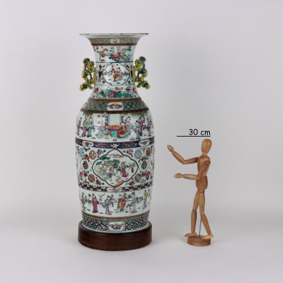 Vaso a Balaustro in Porcellana