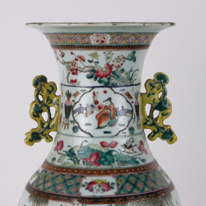 Vaso a Balaustro in Porcellana