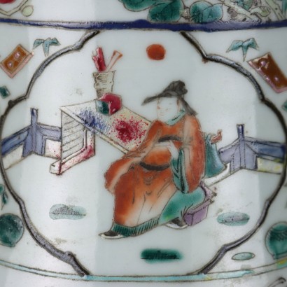 Vaso a Balaustro in Porcellana