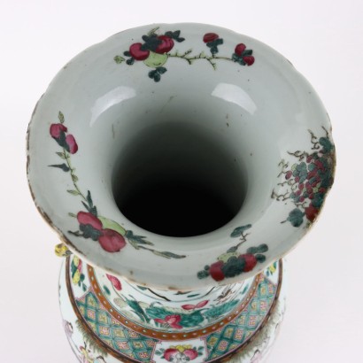 Vaso a Balaustro in Porcellana