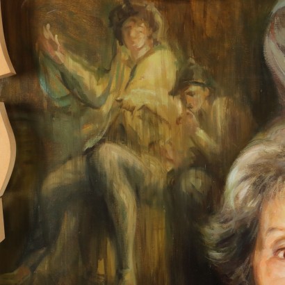 Dipinto con Ritratto Femminile