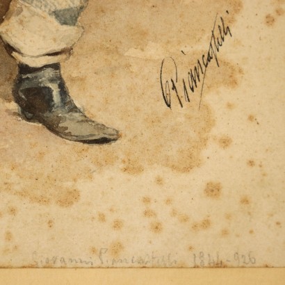 Dipinto ad acquarello di Giovanni Pianca,Ritratto di musico,Giovanni Piancastelli,Giovanni Piancastelli,Giovanni Piancastelli